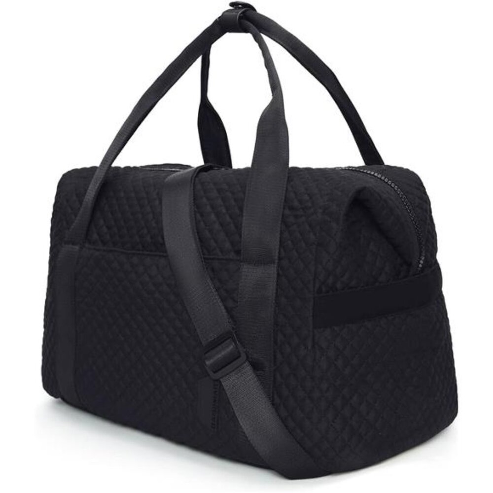 Large Gym Bag with Yoga Mat Buckle, Weekender Overnight Bag for Women, Travel